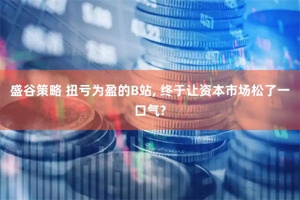 盛谷策略 扭亏为盈的B站, 终于让资本市场松了一口气?