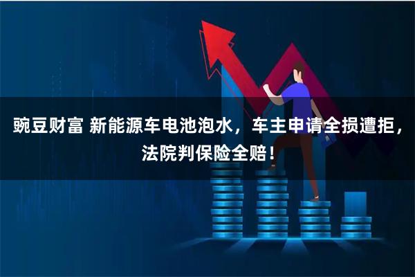 豌豆财富 新能源车电池泡水，车主申请全损遭拒，法院判保险全赔！
